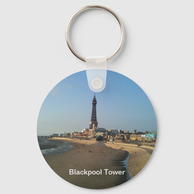 Blackpool Tower in England Key Ring (Front)