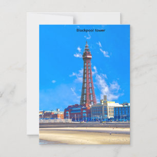 Blackpool Tower Magnetic Invitation