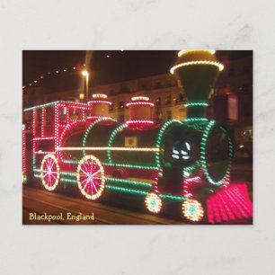 Blackpool Tram Train Postcard