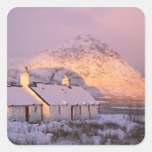 Blackrock Cottage, Glencoe, Highlands, Scotland 2 Square Sticker