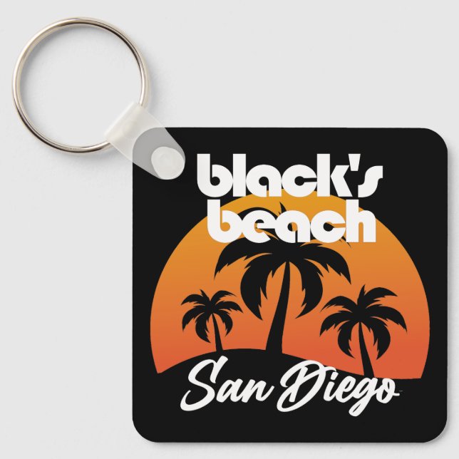 Black's Beach,San Diego Key Ring (Front)