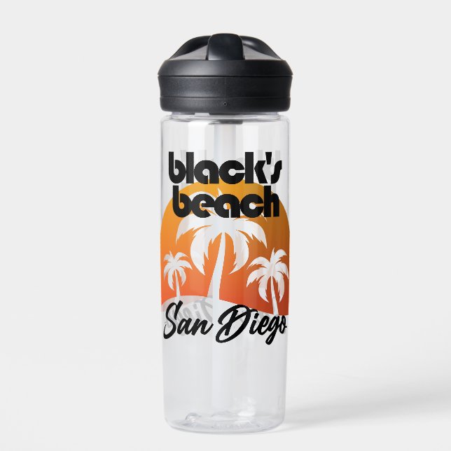 Black's Beach,San Diego Water Bottle (Front)