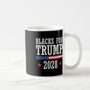 Blacks For Trump 2028 Presidential Election Republ Coffee Mug