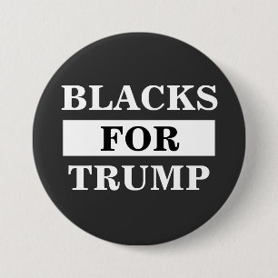 Blacks For Trump 7.5 Cm Round Badge