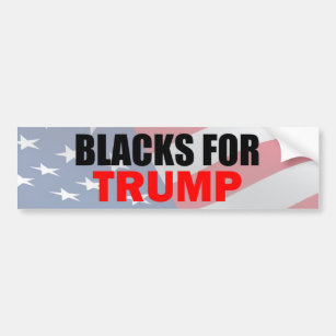Blacks for Trump Bumper Sticker