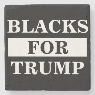 Blacks For Trump Stone Coaster