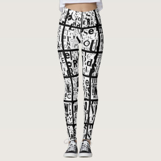 blacks & whites leggings