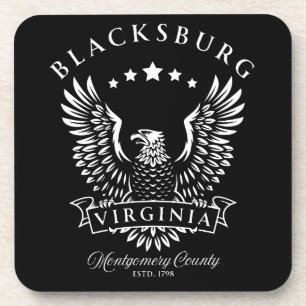 Blacksburg Montgomery County Virginia Vintage Coaster