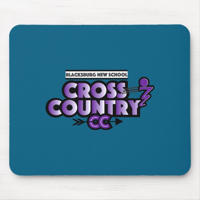 Blacksburg New School Cc Running Club Long Sleeve  Mouse Pad (Front)