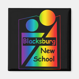 Blacksburg New School Retro Design _1 Magnet