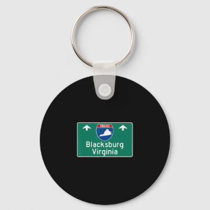 Blacksburg Virginia Interstate Highway Vacation So Key Ring
