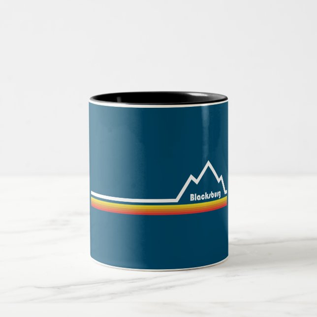 Blacksburg, Virginia Two-Tone Coffee Mug (Center)