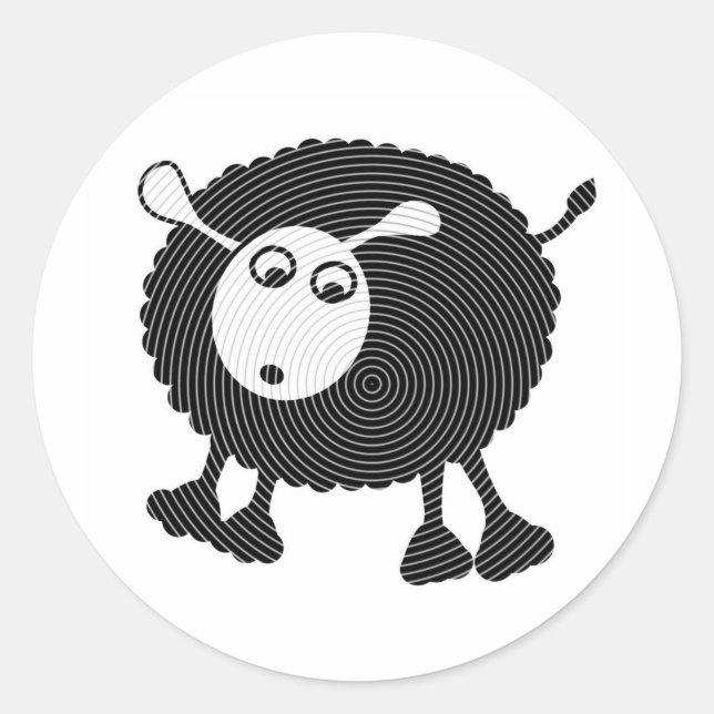 Blacksheep Classic Round Sticker (Front)