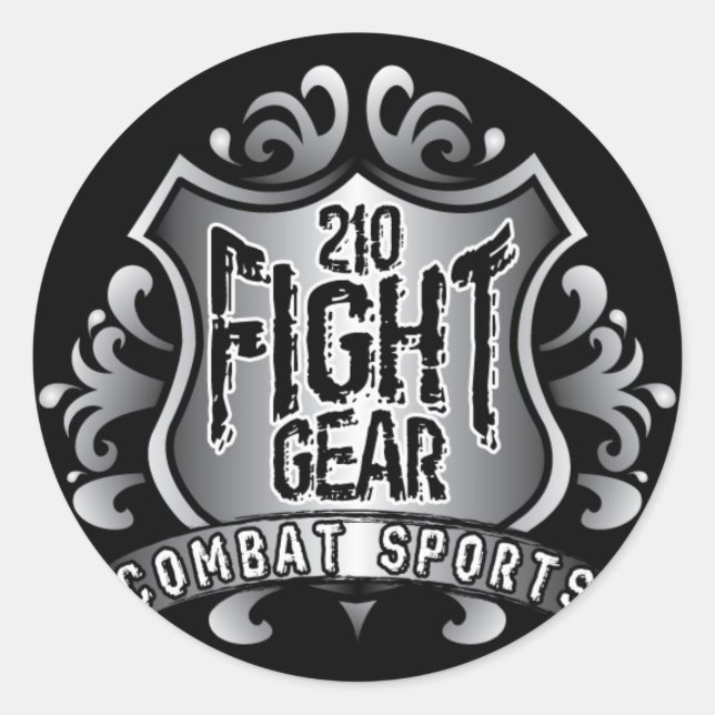 blackshirtshieldbg classic round sticker (Front)