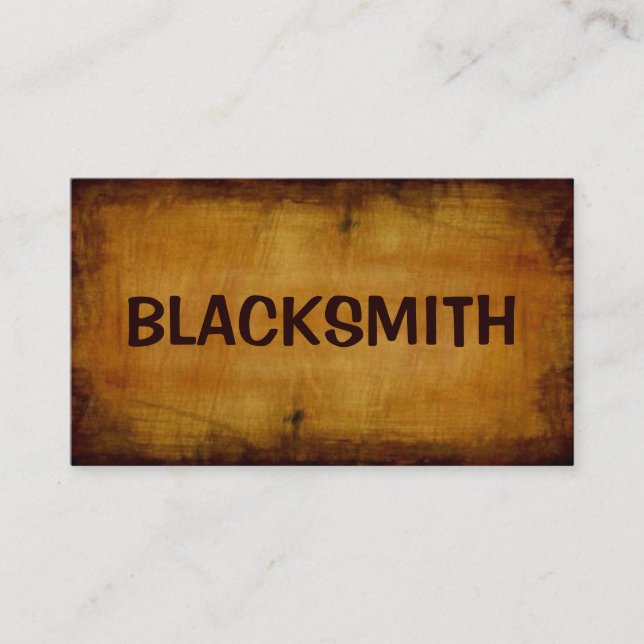 Blacksmith Antique Business Card (Front)