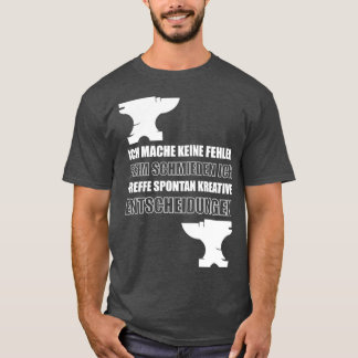 Blacksmith anvil farrier goldsmith gift T-Shirt