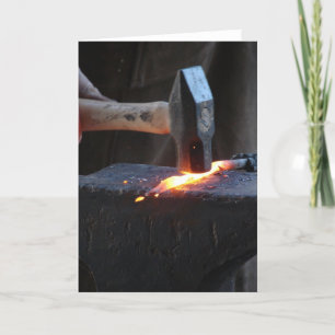 Blacksmith at Work Card
