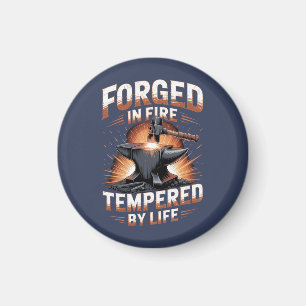 Blacksmith Badge Design Magnet