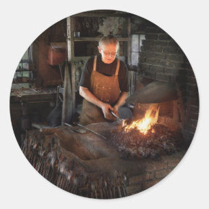 Blacksmith - Blacksmiths like it hot Classic Round Sticker