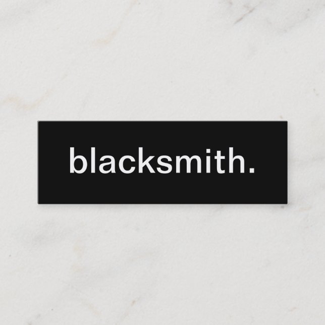 Blacksmith Business Card (Front)