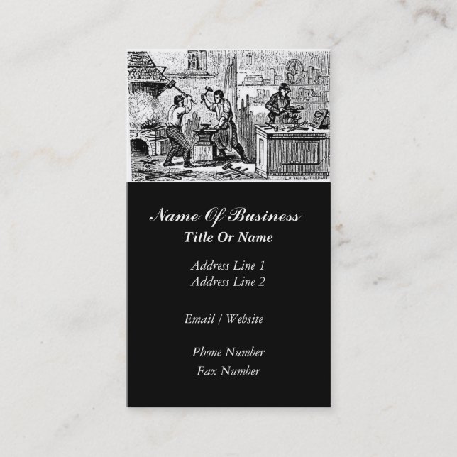 Blacksmith Business Card (Front)