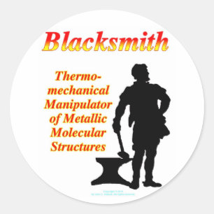 Blacksmith Classic Round Sticker