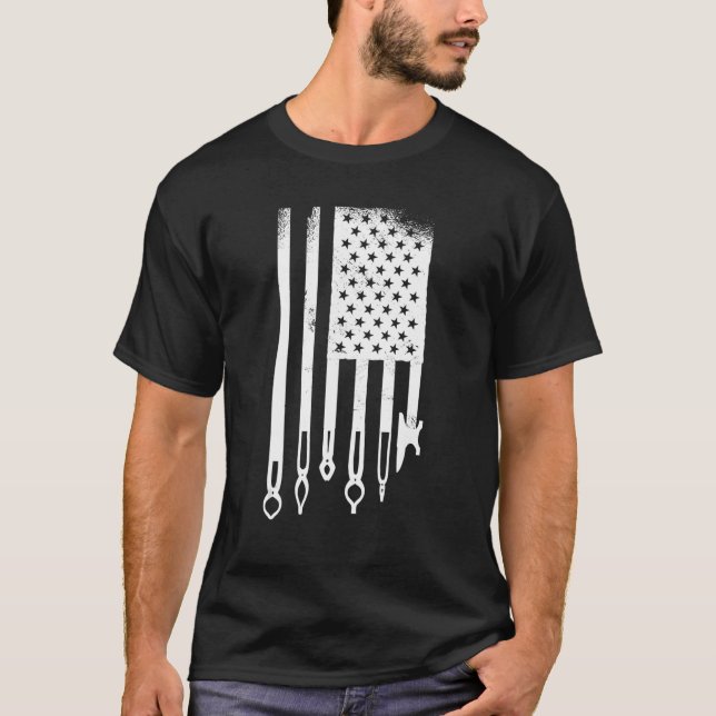Blacksmith Flag Forge blacksmithing T-Shirt (Front)
