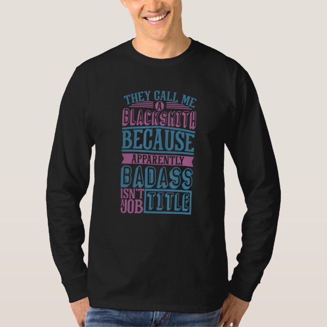 Blacksmith Forging Hammer For Farrier Coal Forge B T-Shirt (Front)