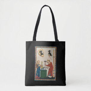 Blacksmith Forging Helmet Mediaeval Art Tote Bag