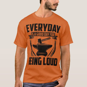 Blacksmith Gift Idea Forging Anvil Farrier Forge T T-Shirt