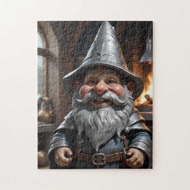 Blacksmith Gnome  Jigsaw Puzzle (Vertical)