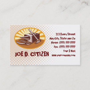 blacksmith hammer business card