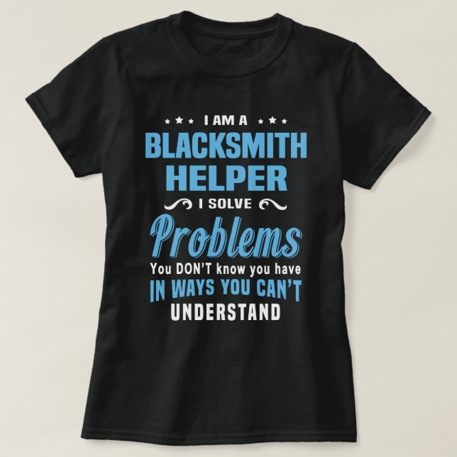 Blacksmith Helper T-Shirt (Design Front)