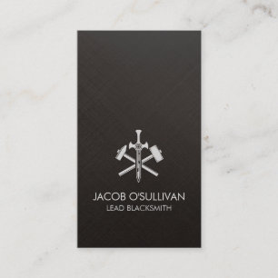 Blacksmith Iron Works Metal  Business Card