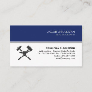Blacksmith Iron Works Metal  Business Card