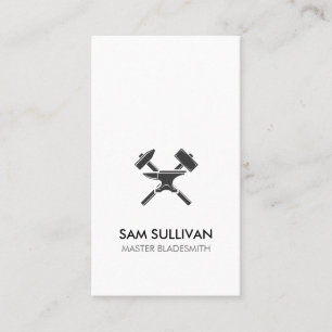 Blacksmith Iron Works Metal  Business Card