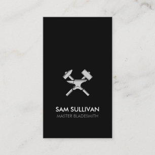 Blacksmith Iron Works Metal  Business Card