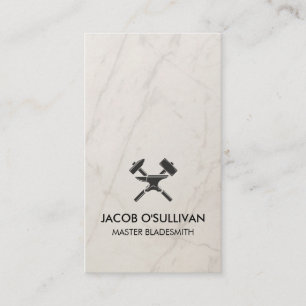 Blacksmith Iron Works Metal  Business Card