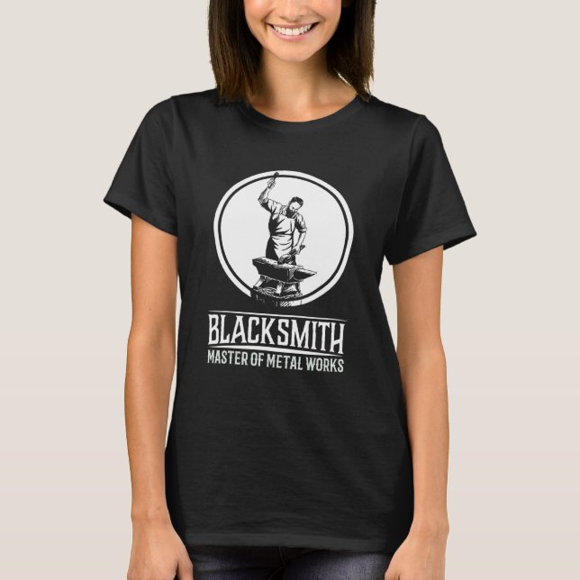 Blacksmith Master I Smith Amboss Craftsman T-Shirt (Front)