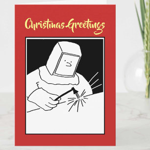 Blacksmith or Welder Christmas Card