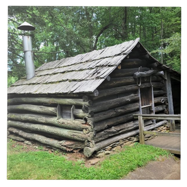 Blacksmith Shop at Mabry Mill, Virginia Ceramic Tile (Front)