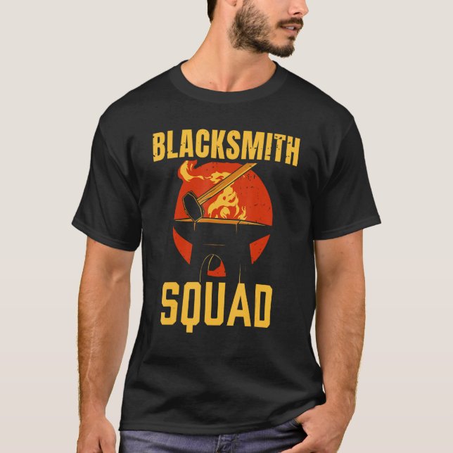 Blacksmith Squad Blacksmithing Job T-Shirt (Front)