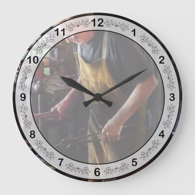 Blacksmith - Starting with a bang  Large Clock (Front)