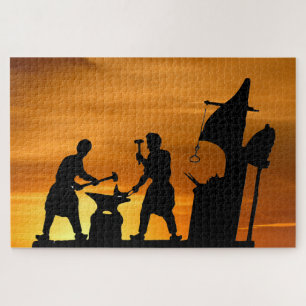Blacksmith Sunset. Jigsaw Puzzle