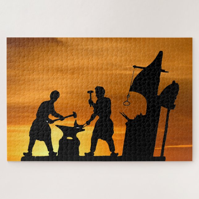 Blacksmith Sunset. Jigsaw Puzzle (Horizontal)