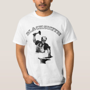 Blacksmith T Shirt - Blacksmith forges steel