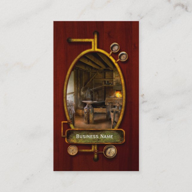 Blacksmith - That's got a nice ring to it Business Card (Front)