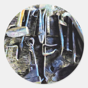 Blacksmith Tools Classic Round Sticker