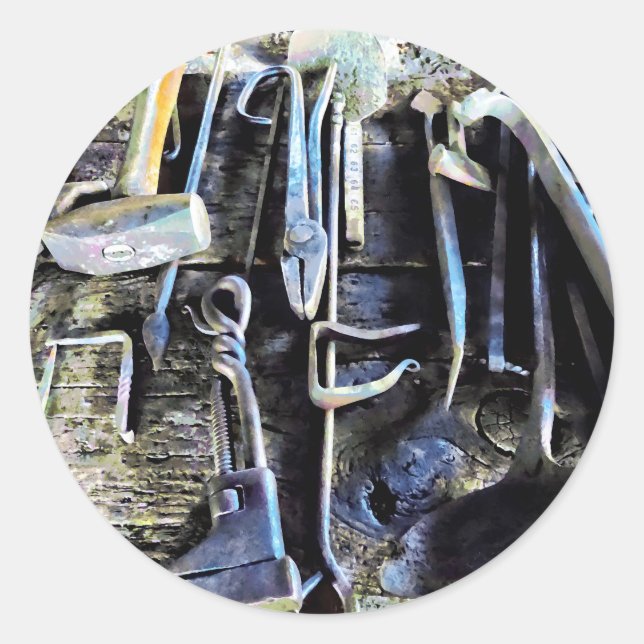 Blacksmith Tools Classic Round Sticker (Front)