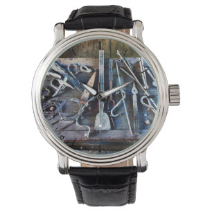 Blacksmith Tools on Table Watch